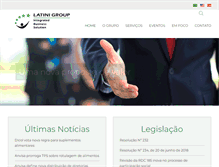 Tablet Screenshot of latinigroup.com